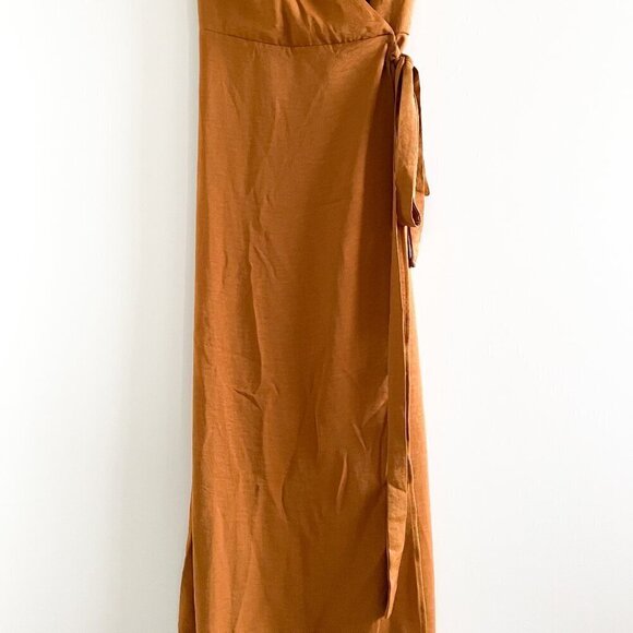 NWOT Frank and Oak Satin Wrap Dress - Picture 5 of 13